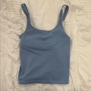 lululemon athletica Blue Ribbed Camisole